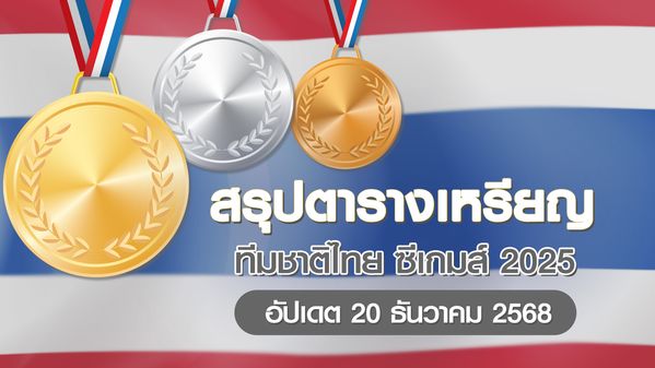 ซีเกมส์ 2025 : สรุปเหรียญทองซีเกมส์ 2025 ครั้งที่ 33 ประเทศไทย ของนักกีฬาทีมชาติไทย
