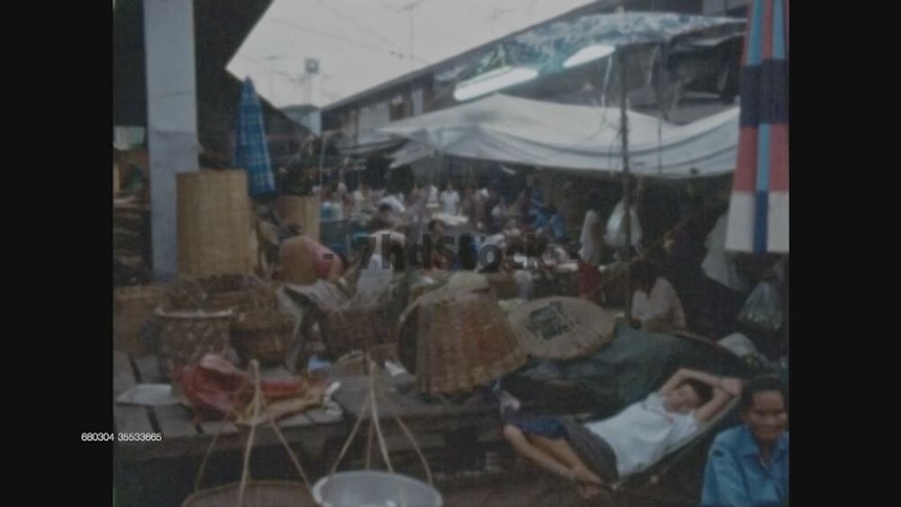 ตลาดสดบางปะอิน อยุธยา ปี 2526